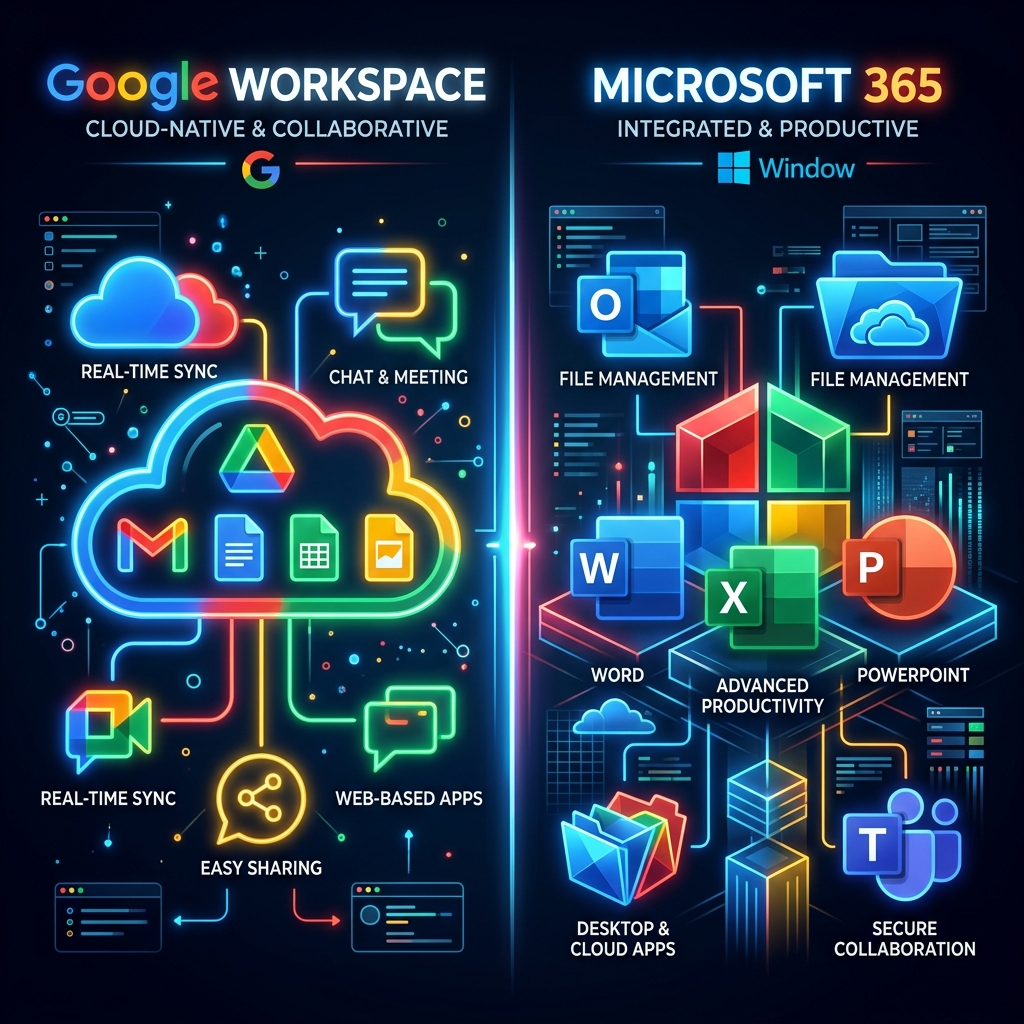 Google Workspace o Microsoft 365: cuál elegir para tu pyme en 2026